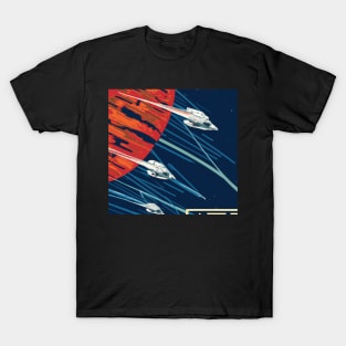 Retro futuristic spaceships T-Shirt